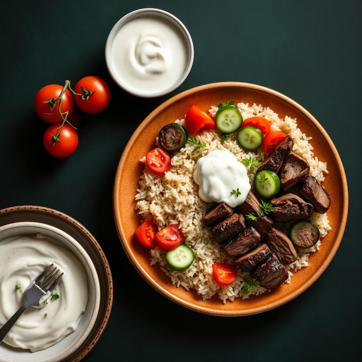 Signature Zaytoune Kebab Delivery plate